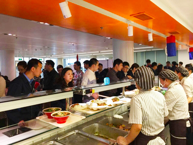 取餐現場